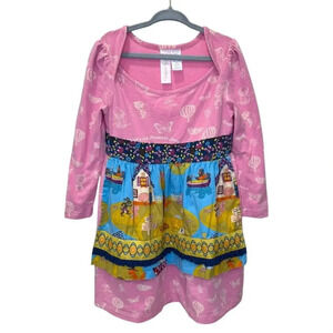 Matilda Jane Paint by Numbers Long Sleeve Apron Dress - Size 6